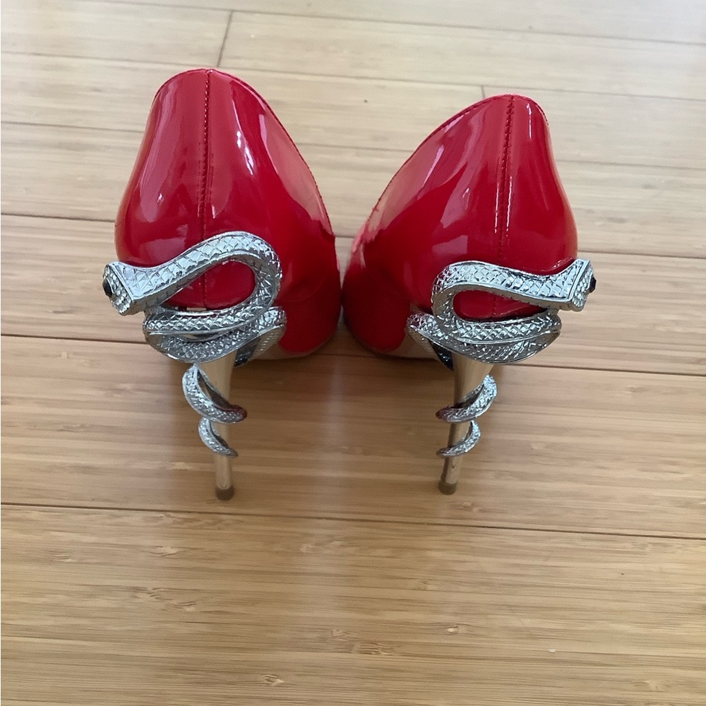 BRAND NEW!! Shoe Dazzle Vibrant Red Heels🔥 - Picture 3 of 7